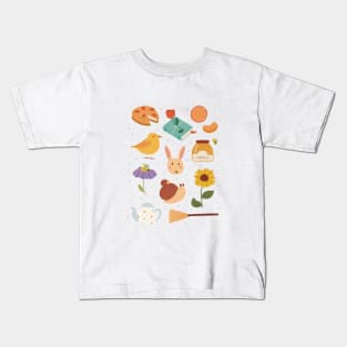 Spring days elements Kids T-Shirt